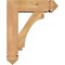 Ekena Millwork Imperial Arts and Crafts Smooth Bracket w/ Offset Brace, Western Red Cedar, 5 1/2"W x 16"D x 20"H BKT0604X16X20IMP03SWR - alternate 4